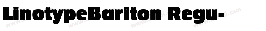 LinotypeBariton Regu字体转换
